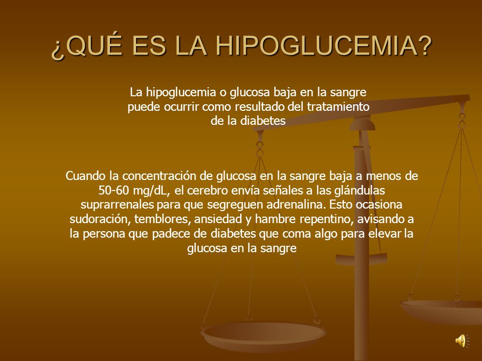 Medicamentos para la glucosa baja